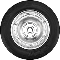 Vista 4 de 6 Pack 6" x 1.5" Flat Free Solid Rubber Wheel, Dolly Wheels Replacement Hand Truck Wheels for Tool Carts and Garden Carts, 132 lbs Load Capacity