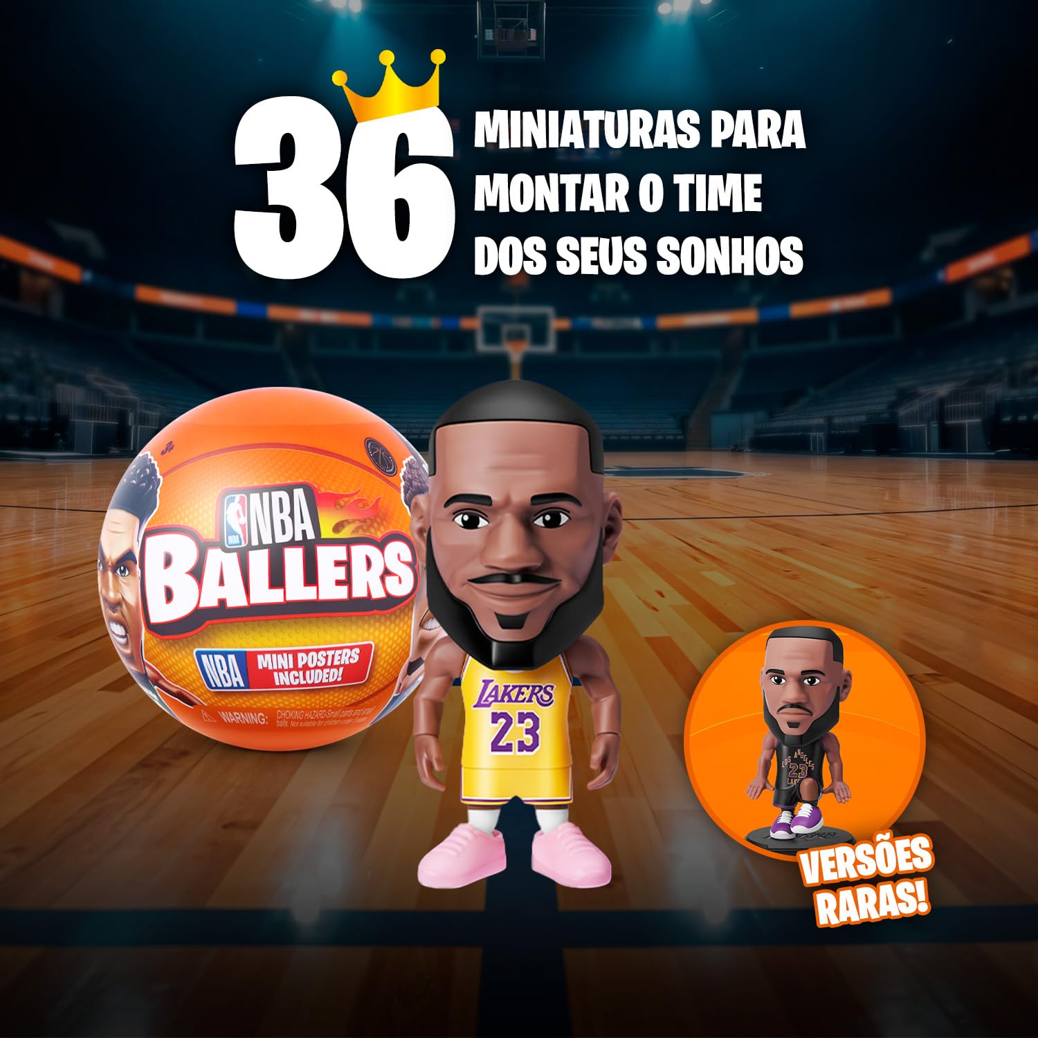Candide, 5 Surprise NBA Ballers, Boneco Surpresa, Acompanha