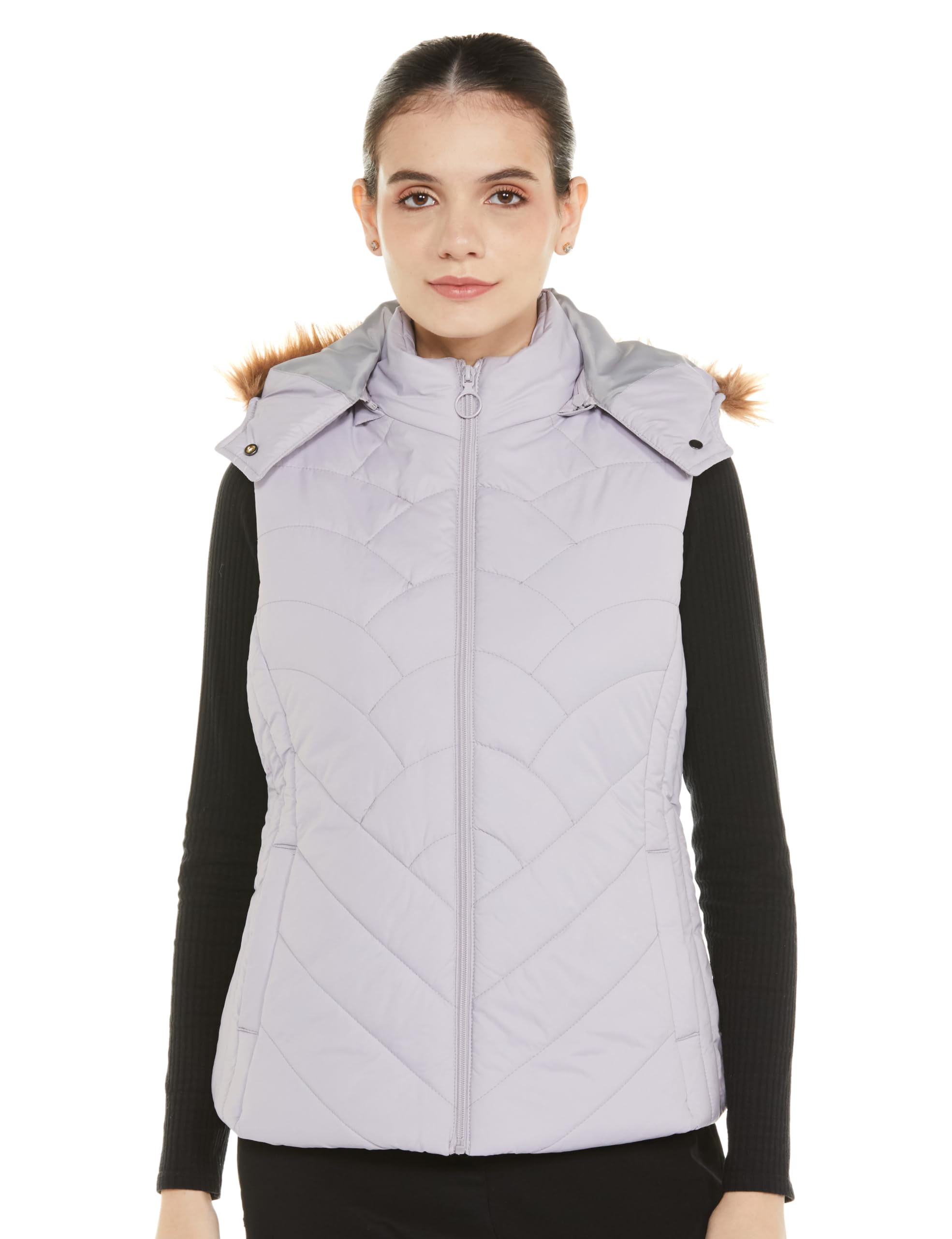 qube by fort collins Women's Polyester Standard Length Jacket-picture-31
