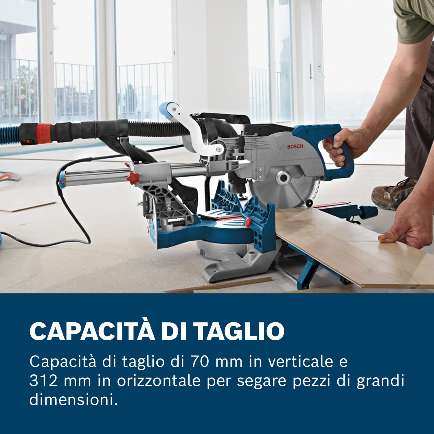 Bosch Professional Troncatrice radiale GCM 8 SJL (potenza 1600 Watt, Ø lama: 216 mm)
