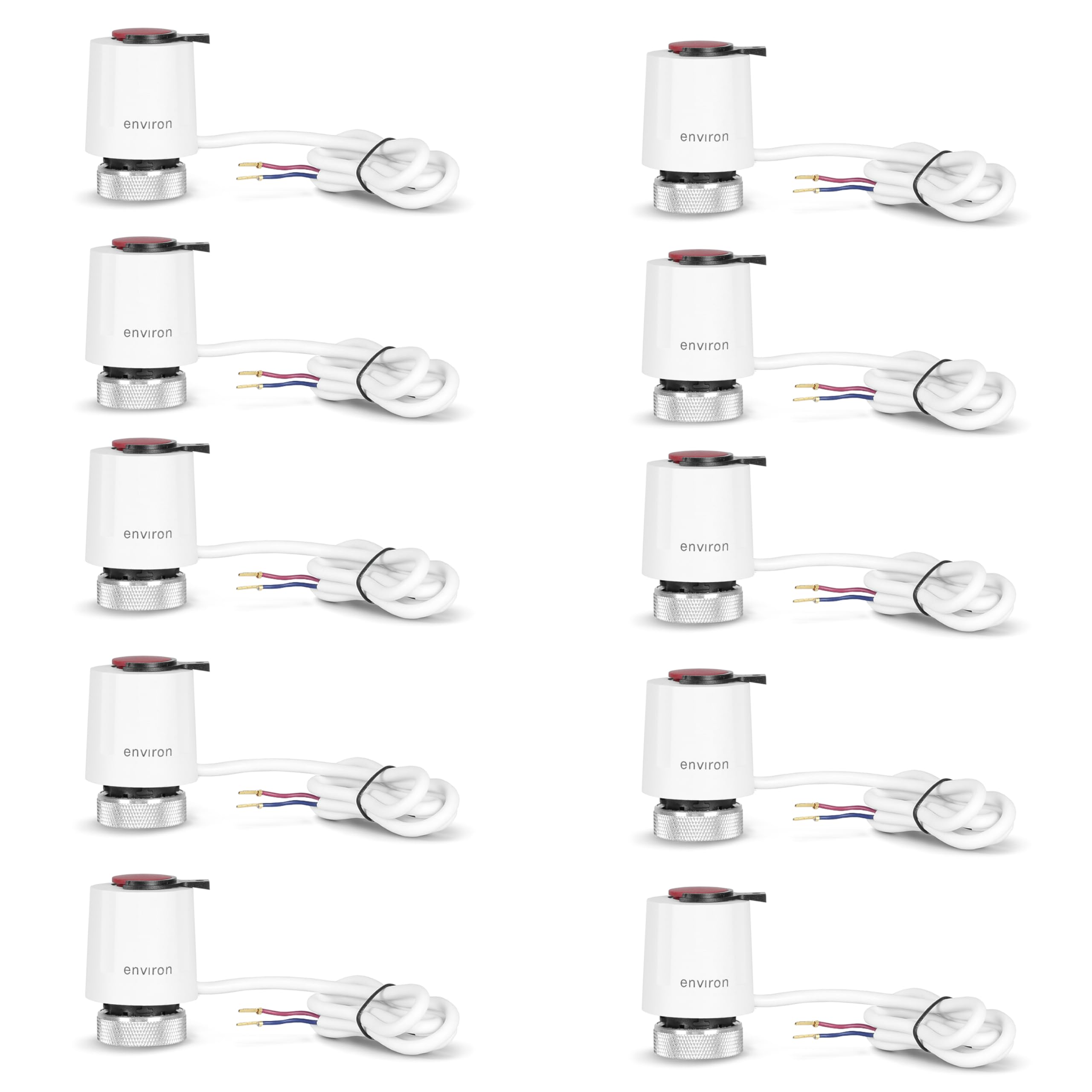 ENVIRON- ComfortFlow Stellantrieb M30 x 1.5 230V | für Fußbodenheizung | Heizung (10 Stück)