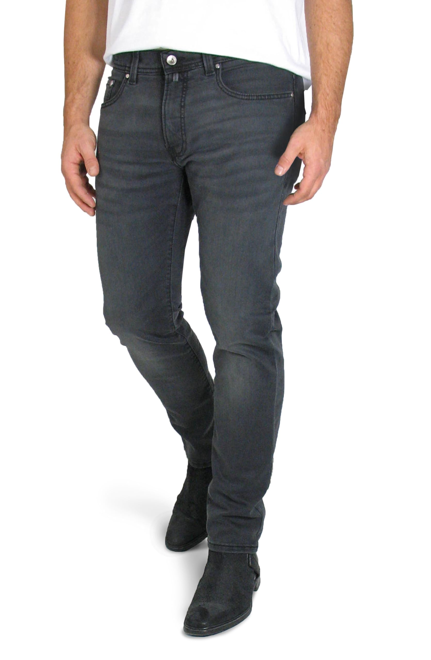 Pierre Cardin Herren Lyon Tapered Futureflex Strech Denim Jeans, Dark Grey Used
