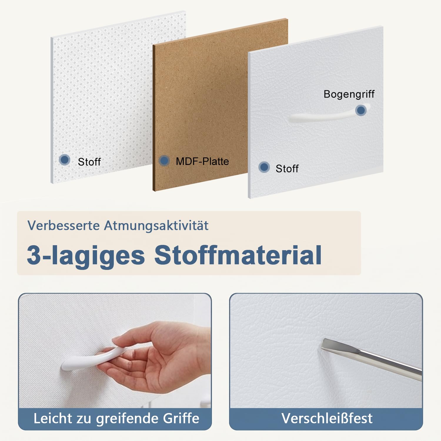 DUMOS Kommode mit Schubladen - kommoden & Sideboards für Schlafzimmer Geeignet, Komodenschrank mit 5 Schubladen, TV-Schrank mit Stahlrahmen,Schrank Klein, Ideal für Flur, Wohnzimmer (Weiß)