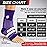 Sleeve Stars Ankle Brace for Women & Men, Ankle Wrap for Sprained Ankle, Compression Sleeve for Plantar Fasciitis Relief, Easy Customizable Support: w/Removable Strap (Single/S:9-10/Dark Purple)