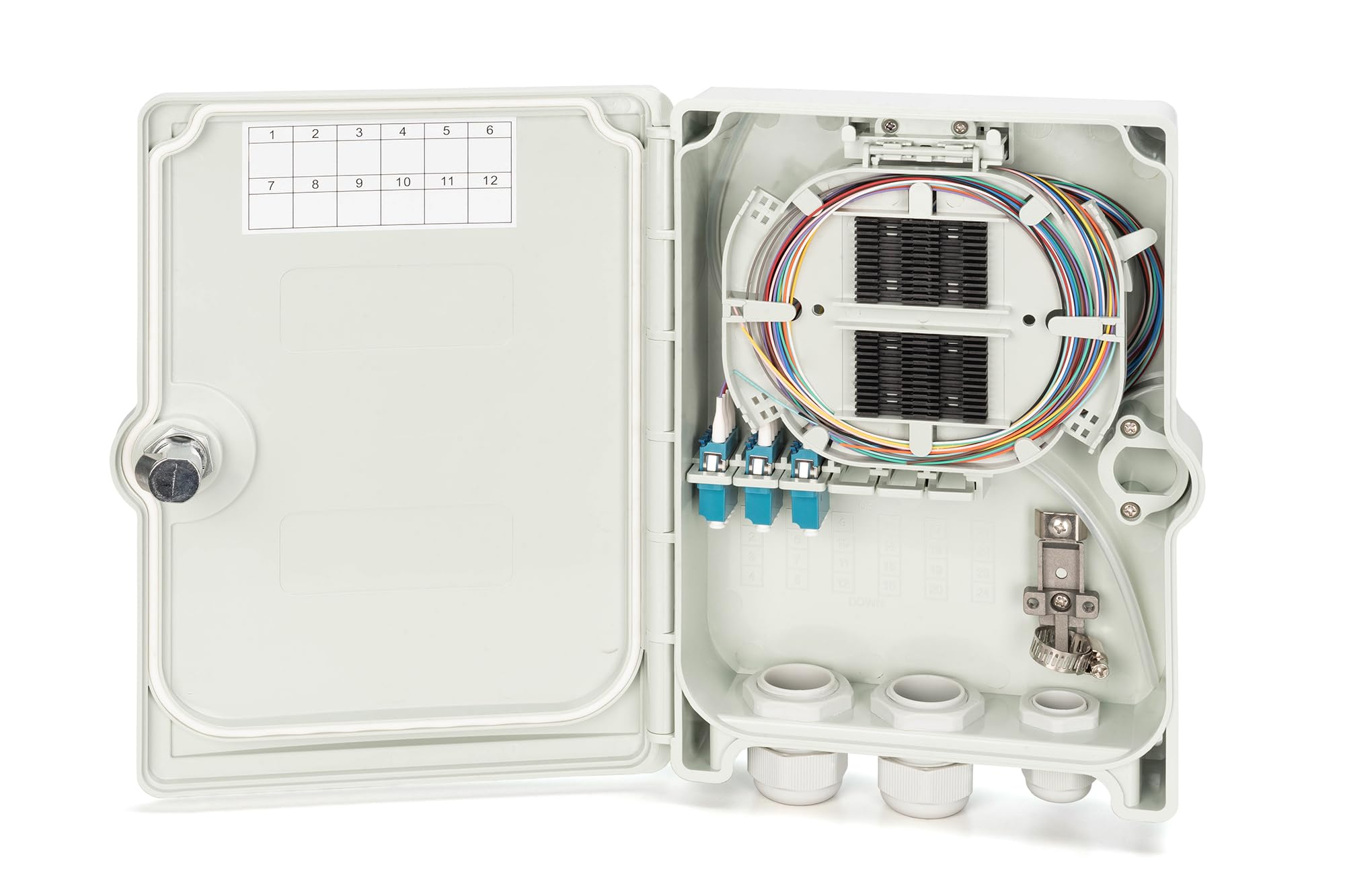 Alloggiamento in Fibra Ottica - Os2-3X LC/PC Quad Adattatore