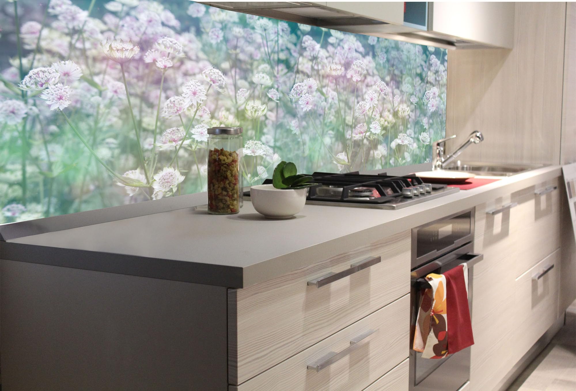 DIMEX Folia na ścianę kuchenną samoprzylepna 180 x 60 cm | folia samoprzylepna – folia dekoracyjna – ochrona przed pryskaniem do kuchni | Made in EU