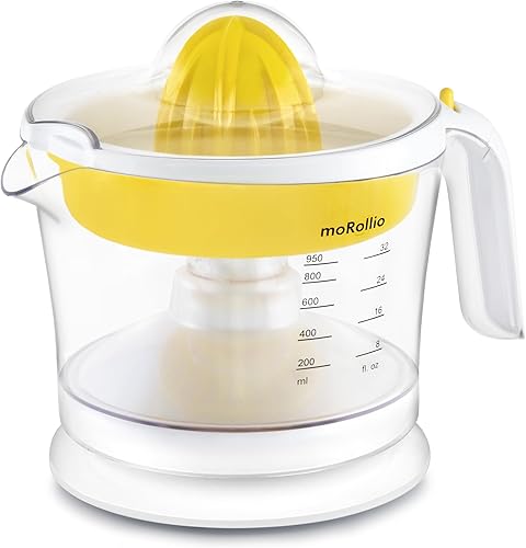 Miniatura 8 de Exprimidor de cítricos, exprimidor de naranja | Exprimidor eléctrico de jugo de cítricos con control de pulpa ajustable, 32 onzas | para naranjas,