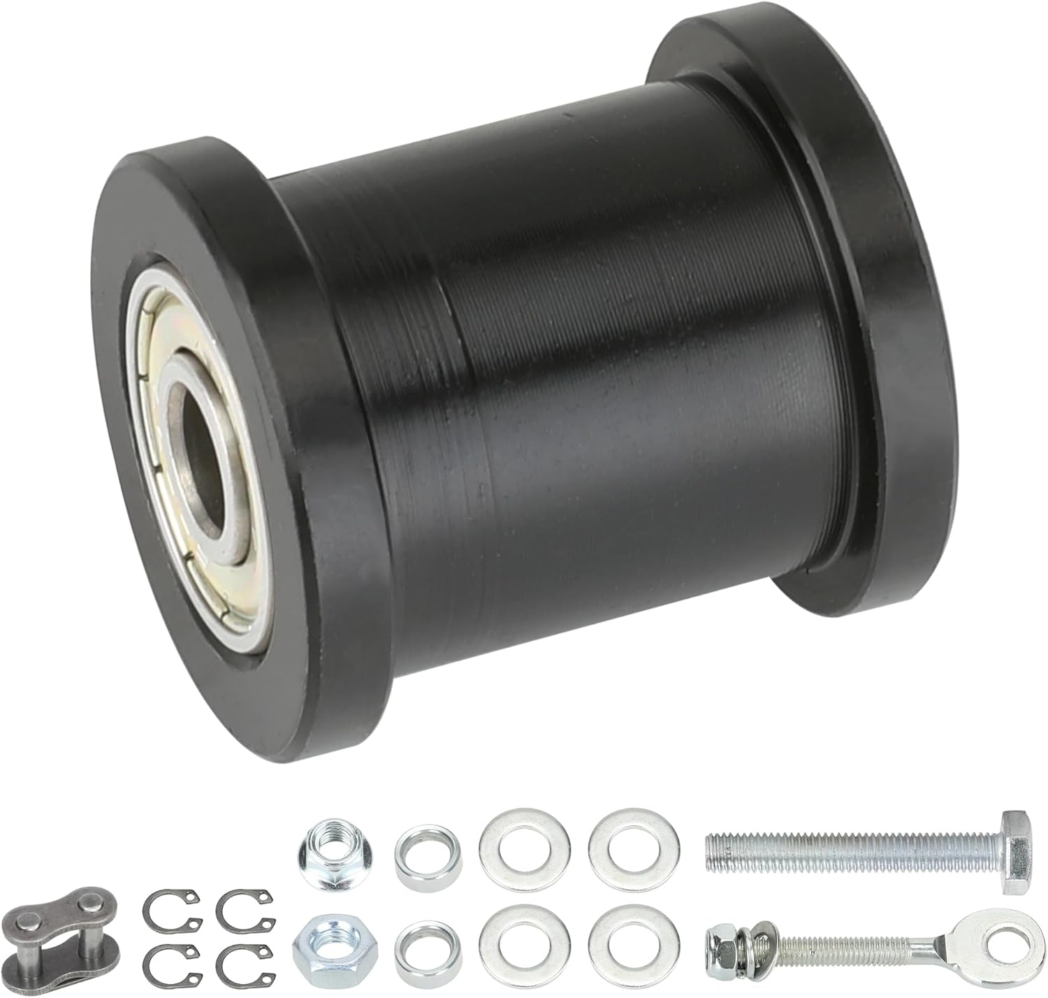 YOXUFA Mini Bike Chain Tensioner with 13/4" Roller + Chain Adjuster