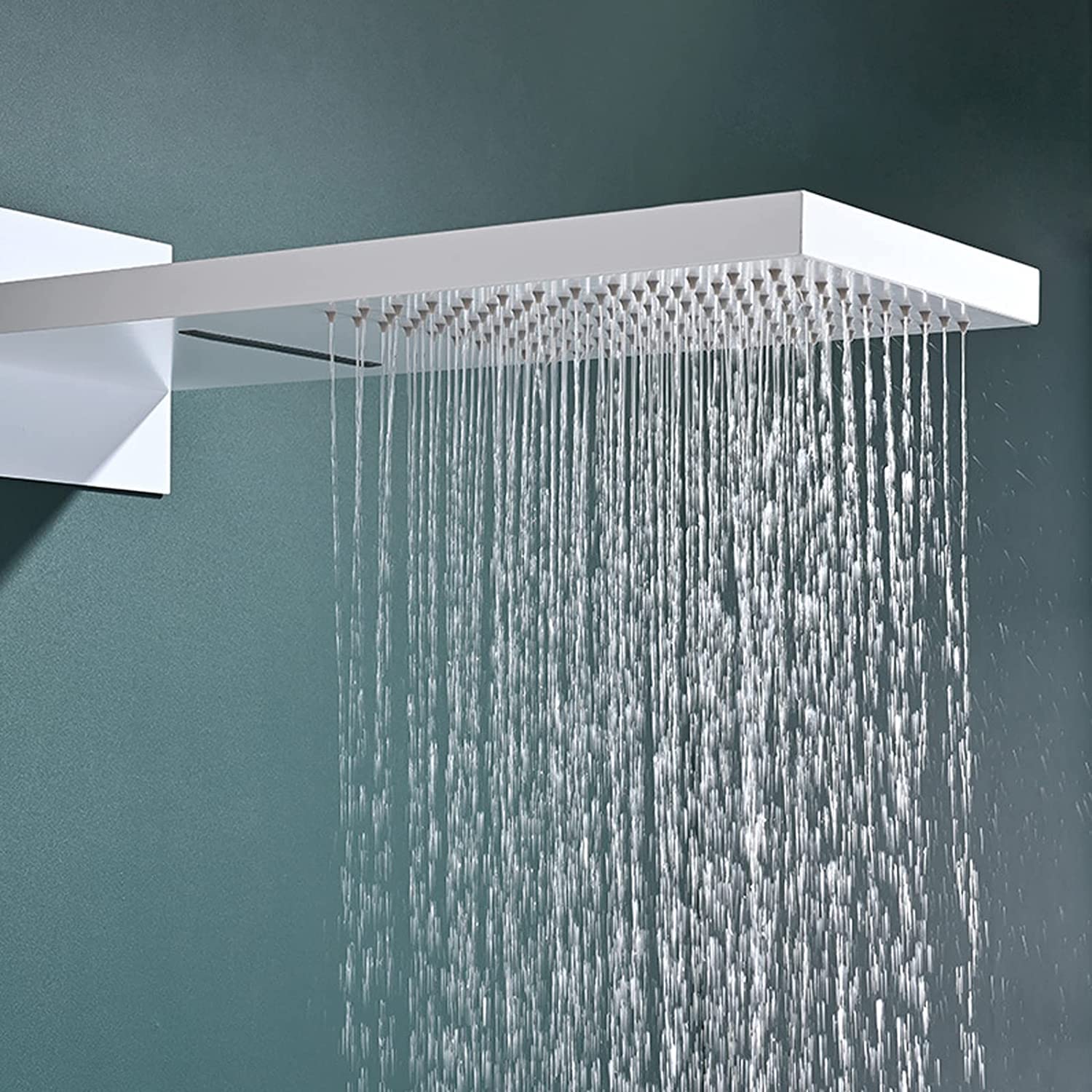 Juego de Ducha termostático, Juego de Grifo, con Cuerpo de válvula con Pantalla de Temperatura, Juegos de grifos completos de Doble Cabezal y Grifo de bañera, Montaje en Pared INT