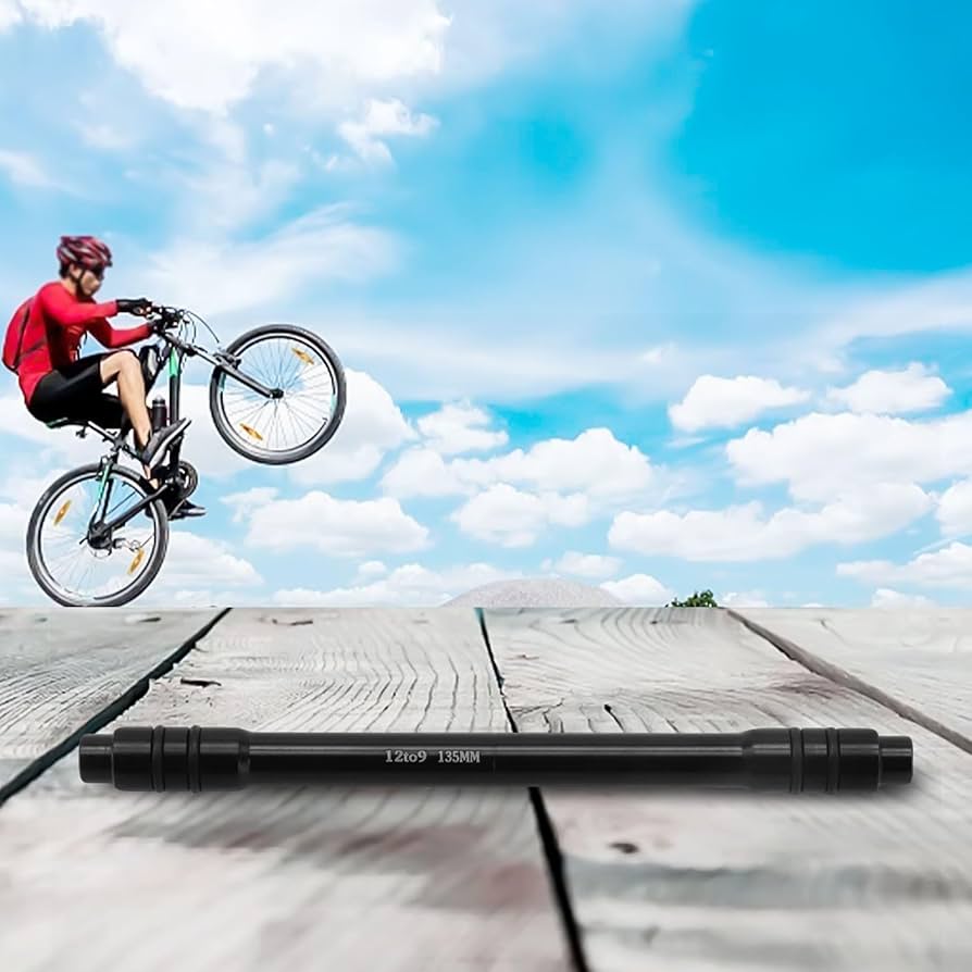 Lixada MTB Bike QR Adapter 12mm To 9mm Thru Axle Hub Quick Release 100/135/142/148mm Mountain Bicycle Front Wheel Hub Adapter