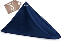 Vista 595 de Ultimate Textile -1 docena - Reversible Shantung Satin - Majestic - Servilletas de tela Majestic de 17 x 17 pulgadas color azul pizarra