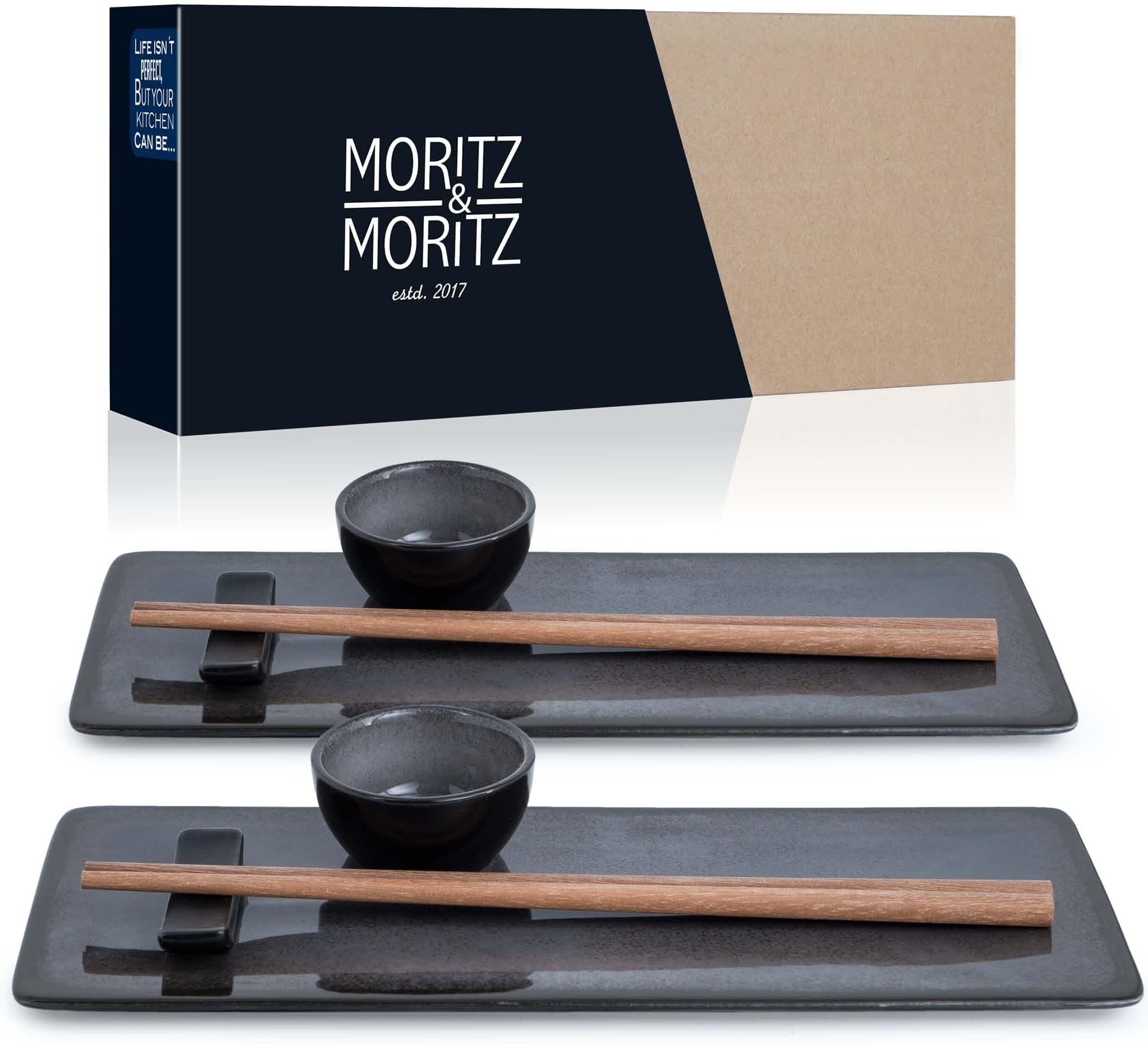Moritz & Moritz VIDA 10tlg. Sushi Geschirr Set für 2 Personen Sushi