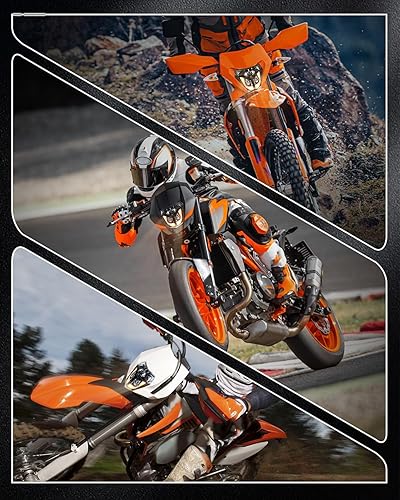 Miniatura 46 de BICYACO Faro delantero LED de motocicleta de 7 pulgadas con luces antiniebla de 4.5 pulgadas, aprobado por DOT SAE, compatible con Harley Davidson