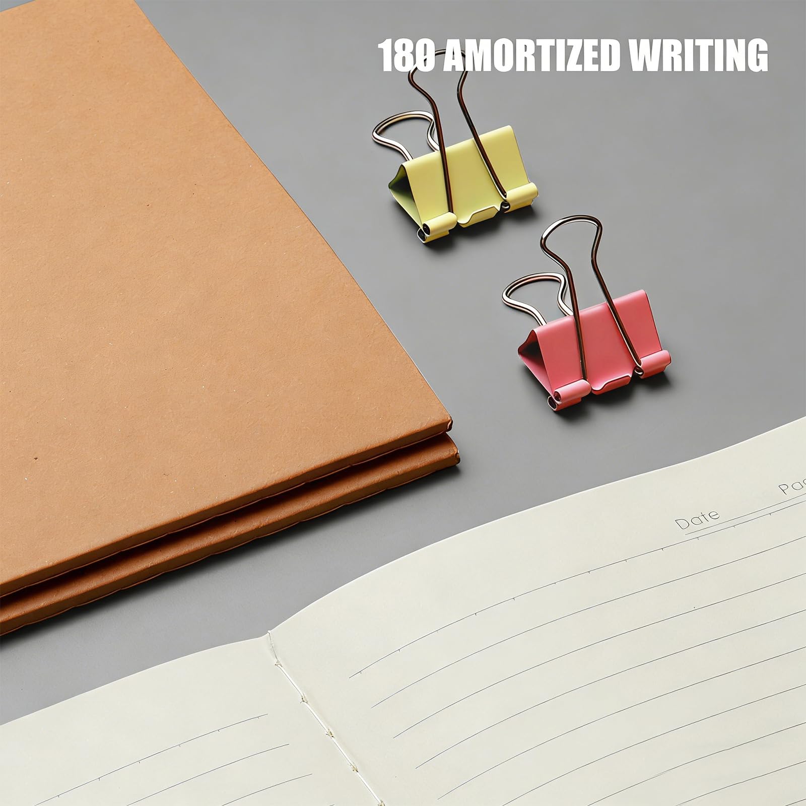 Generisch 6 cuadernos de papel para estudiantes, formato B5, con 36 páginas cada uno, diseño con líneas horizontales para el aprendizaje y el uso escolar, cuaderno rayado