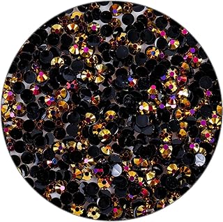 3000 Pieces SS6 2mm Flatback Rhinestones Clear Glasses Round Gems AB Crystals for Nail Art DIY Crafts Clothes Glitter Stones (Rose Red)