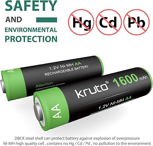 Miniatura 4 de Baterías de luces solares AA 1600 mAh de alta capacidad 12 V Ni-MH recargables AA batería solar para luces solares al aire libre cadena de luces de