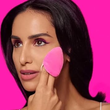 BeautyBlender Power Pocket Puff Make Up Sponge Double Functional Washable Makeup Sponge Powder Puff Plush Pink Pack of 1