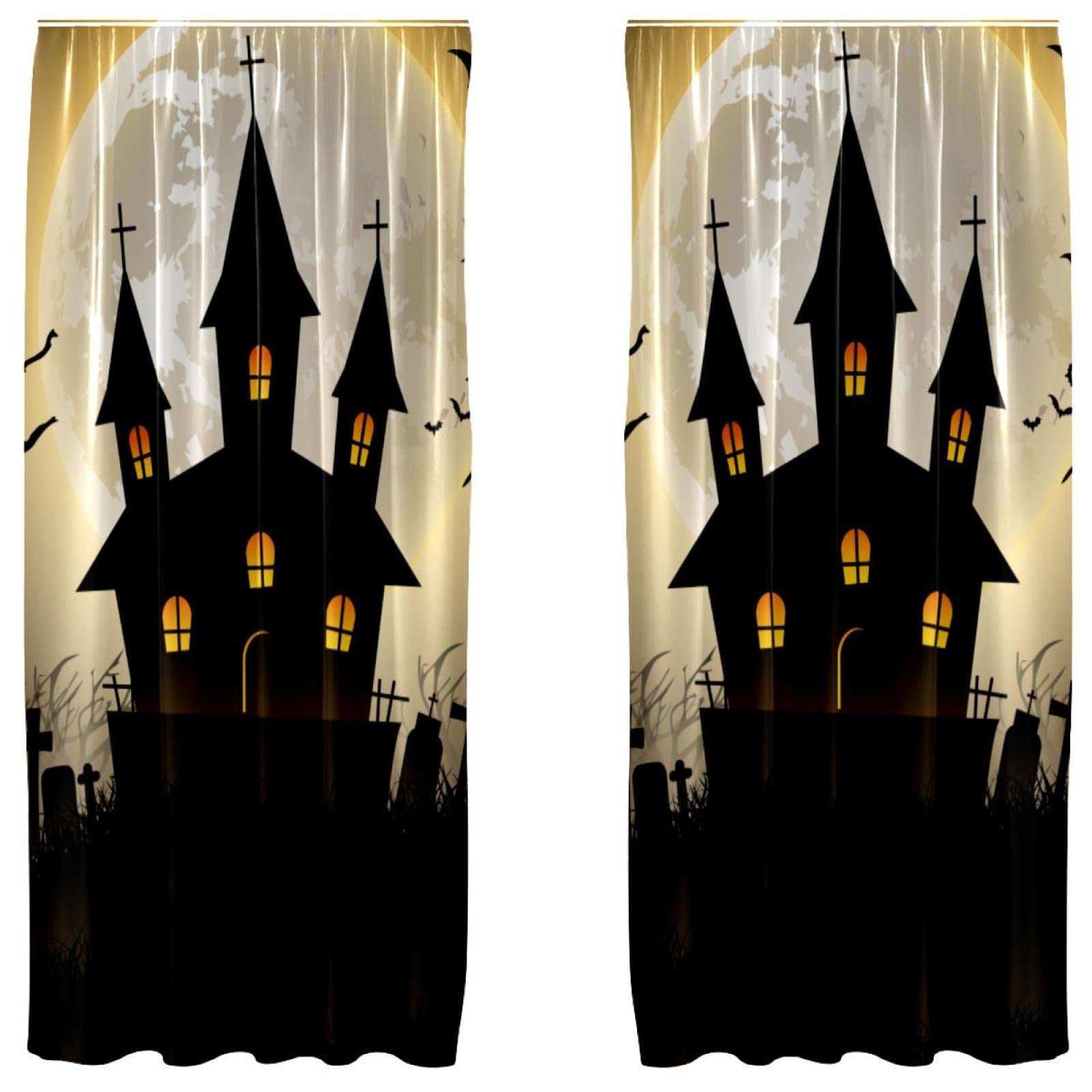 Rideaux occultants Halloween 140x213 rideau thermique microfibre