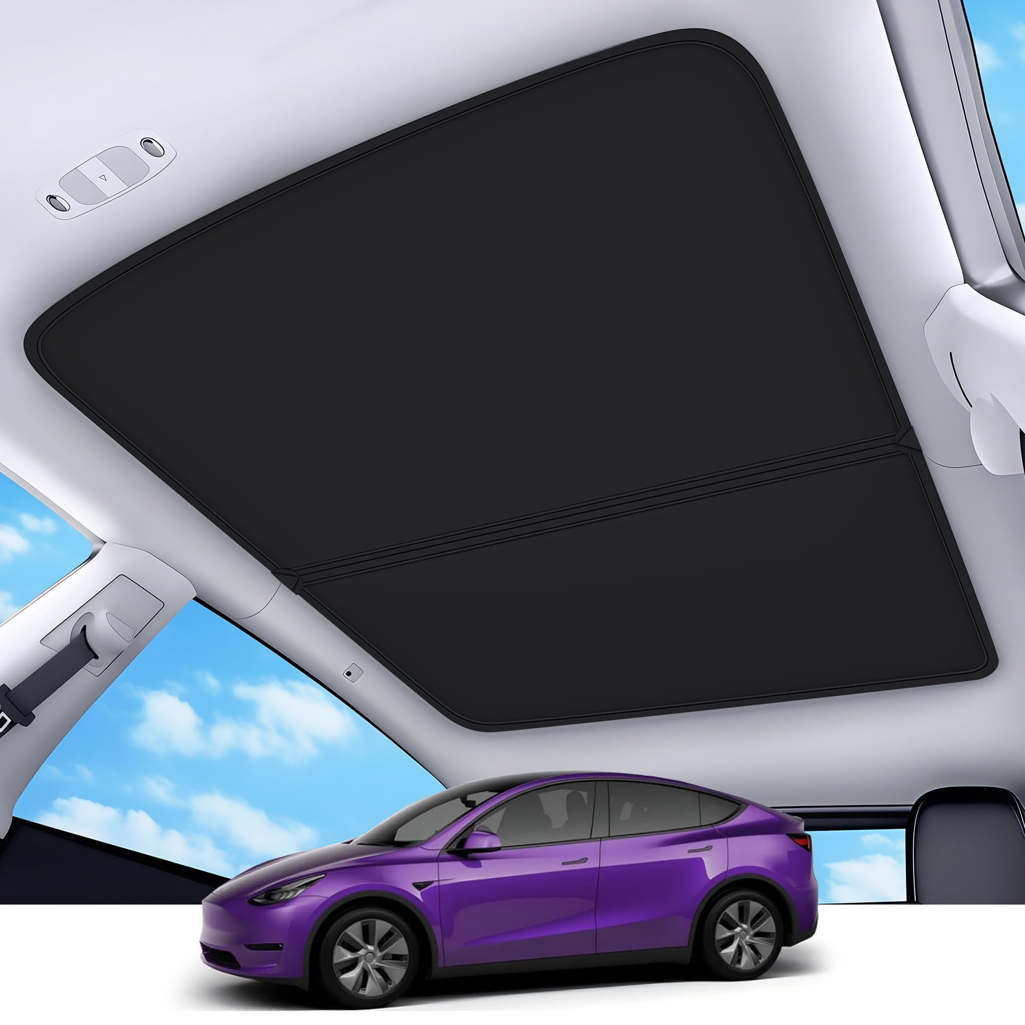2026 Upgrade Sunshade Roof for Tesla Model Y Accessories 2024-2020