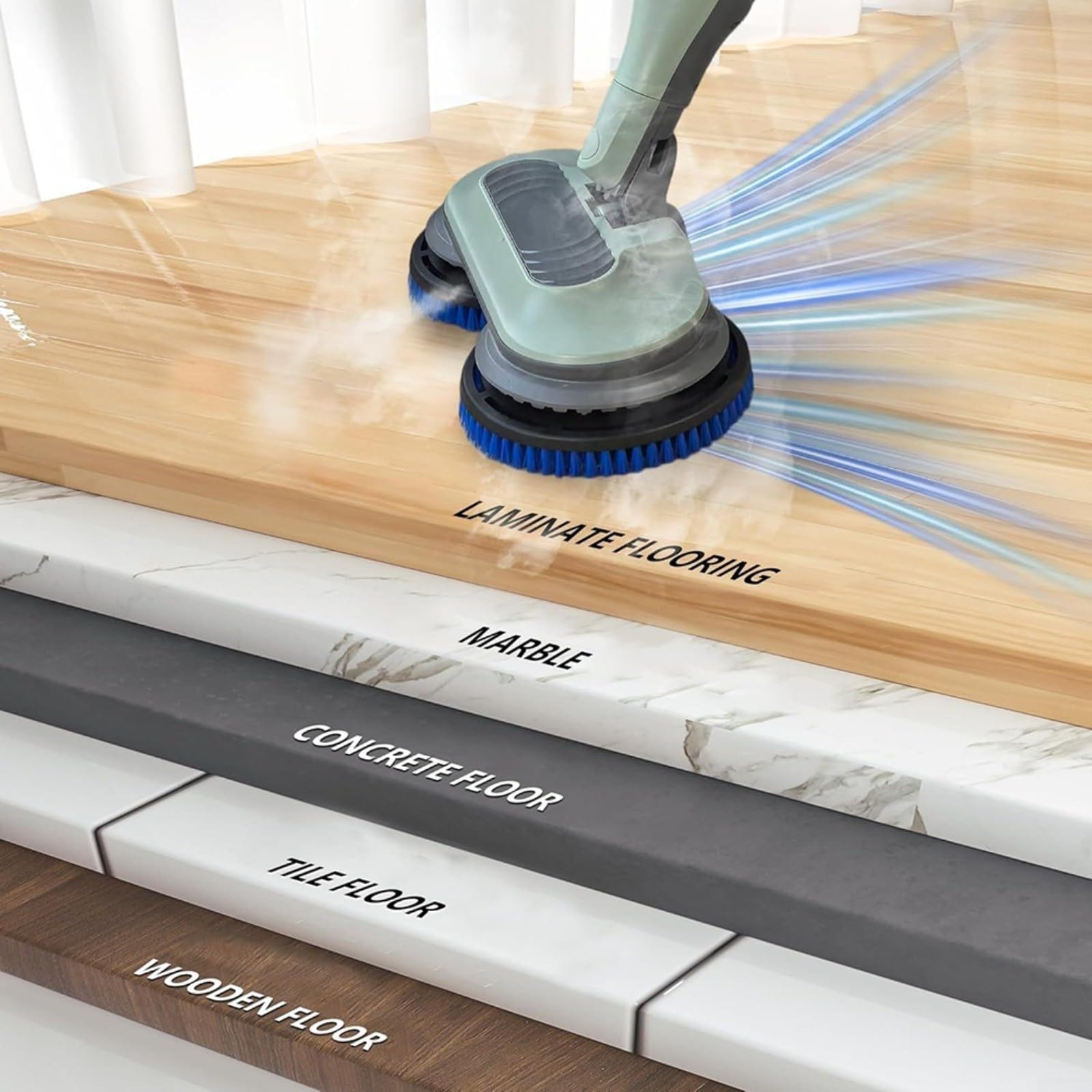 Ersatzbürstenköpfe für Dampfreiniger für Shark S7000 S7001 S7020 – entworfen für Tiefenreinigung und Langlebigkeit im Gebrauch (2 rot + 2 grau)