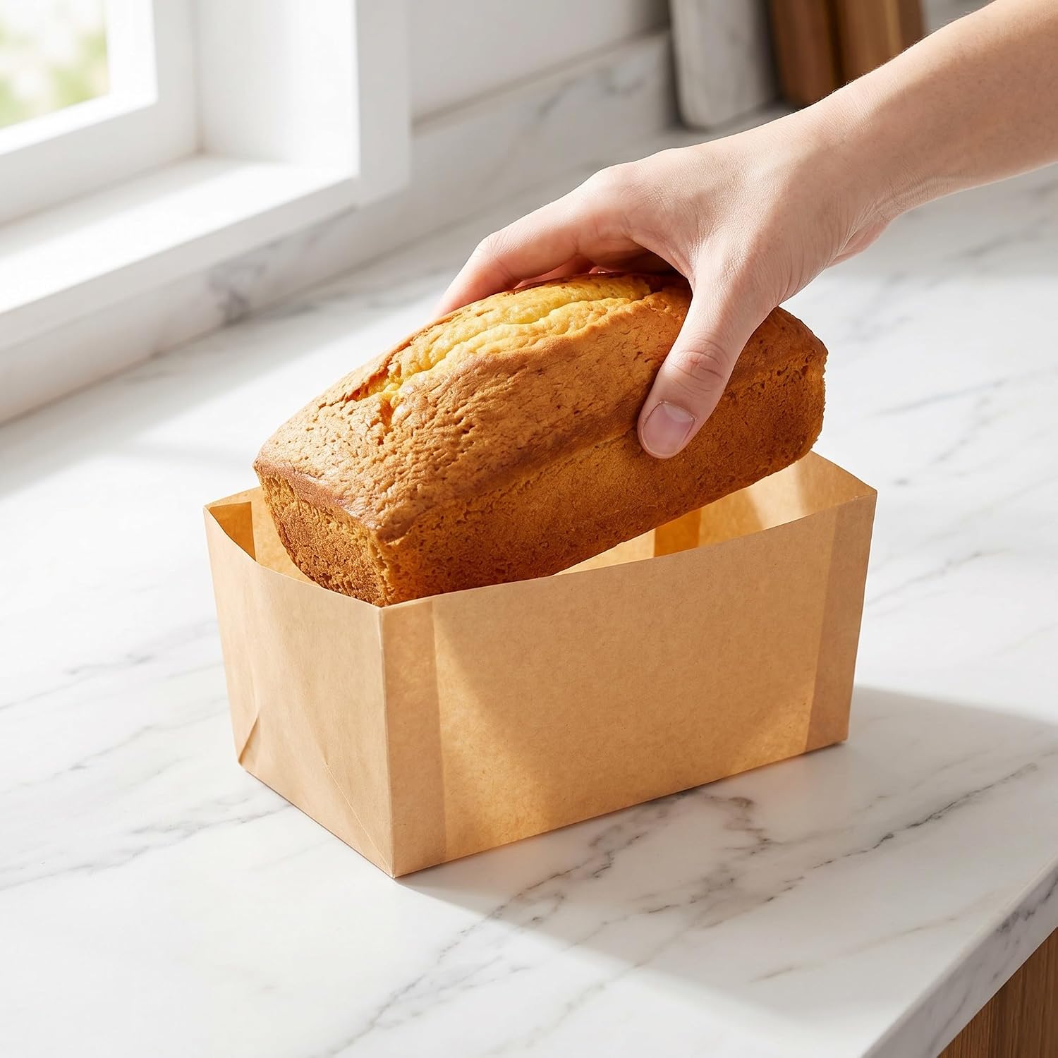 Operitacx 200pcs Loaf Pan Liners for Baking Bread 12 x 9 Inch, Non Stick Bread Pan Liners, Pre Cut Unbleached Parchment Paper for Loaf Molds