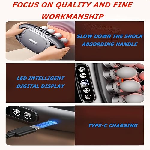 Miniatura 4 de Masajeador Zevessa - Relief Wave Pro 3, masajeador Reliefwave 16 cabezas, 30 niveles de intensidad y 3 modos inteligentes, para cuello, hombros,