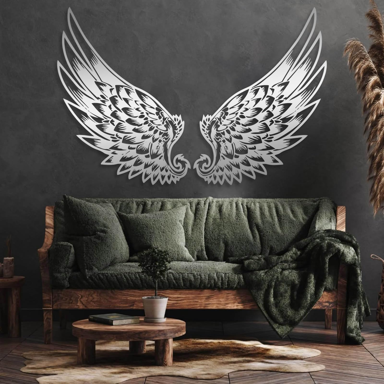 Amazon.com: Metal Angel Wings Wall Decor, Large Angel Wings Wall 