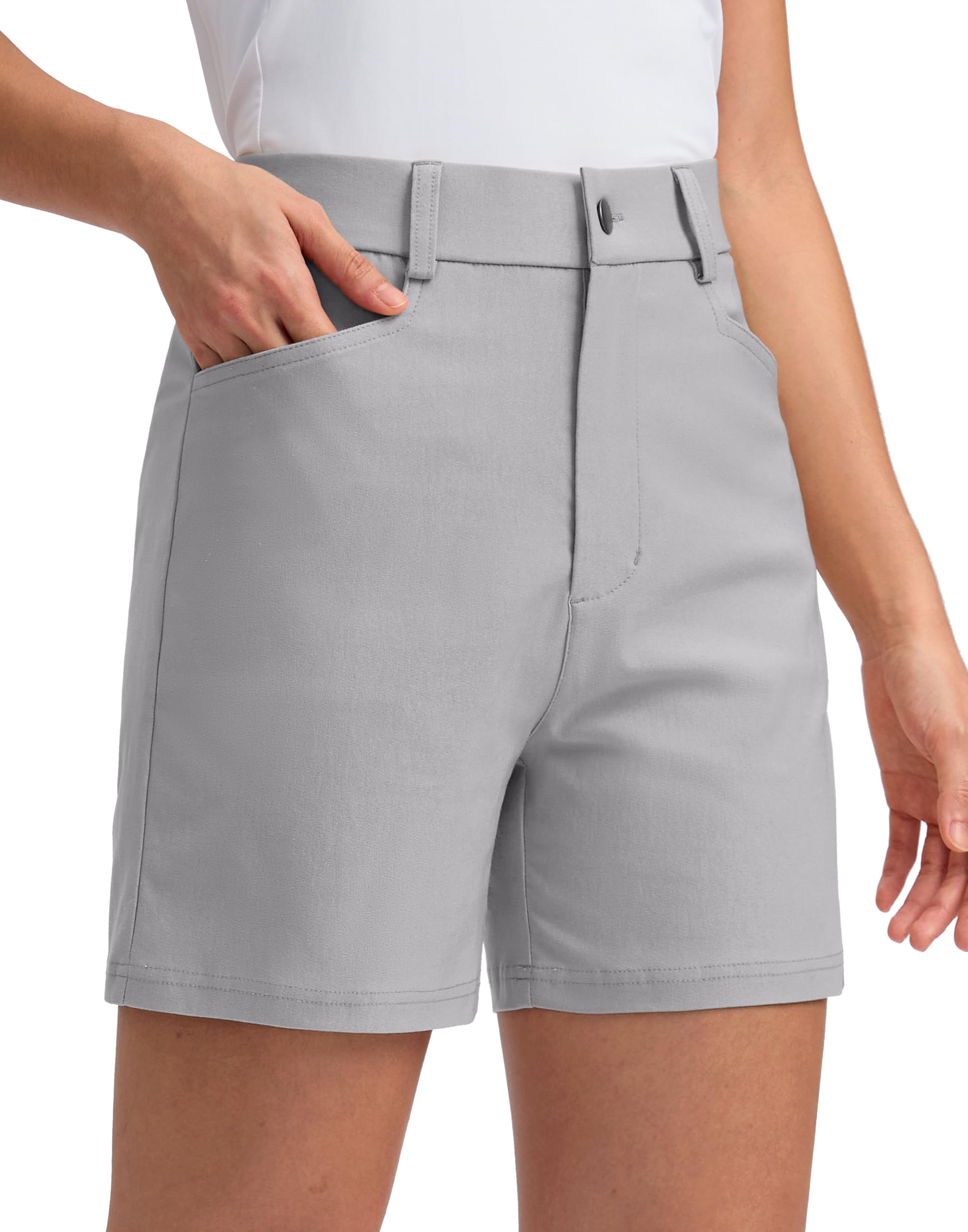 G Gradual 5" Women's Golf Shorts Stretchy Lightweight Outdoor Hiking Shorts with Pockets Shorts for Women Casual Summer