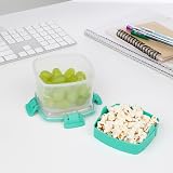 Sistema Snacks TO GO Food Storage Container | 400 ml | Small Snack Pot with Compartments | BPA-Free | Minty Teal - 4