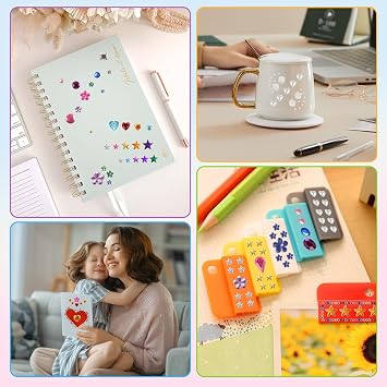 JIUZHU 7500+PCS Jewel Stickers for Crafts, Self Adhesive Gem Stickers Kit, Acrylic Rhinestone Stickers Assorted Shapes for Scrapbooking, Card Making, DIY Projects, Party Decorations