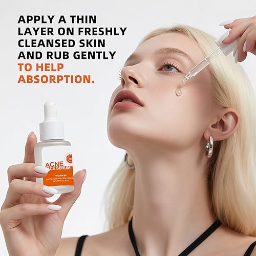 Miniatura 3 de AOPEIBOTO Tratamiento del acné para la cara, suero de ácido salicílico, esencia de cuidado de la piel para el acné, puntos negros, sebo, poros, tono