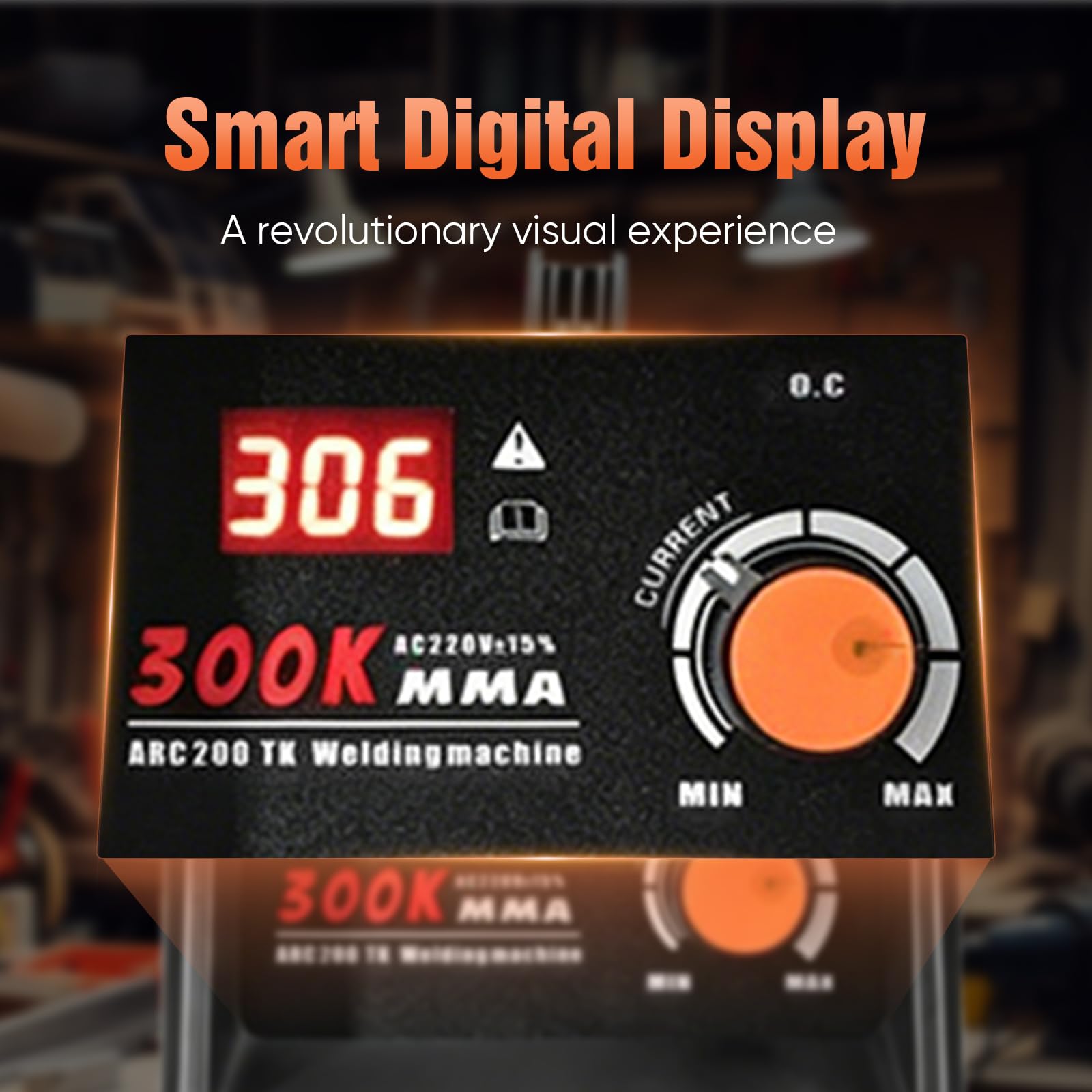 Poste à souder IGBT 300 A 220 V - Soudeur portable MMA avec démarrage à chaud et fonction anti-adhésive, électrodes IGBT DC, pour acier, acier inoxydable et fonte, écran LCD