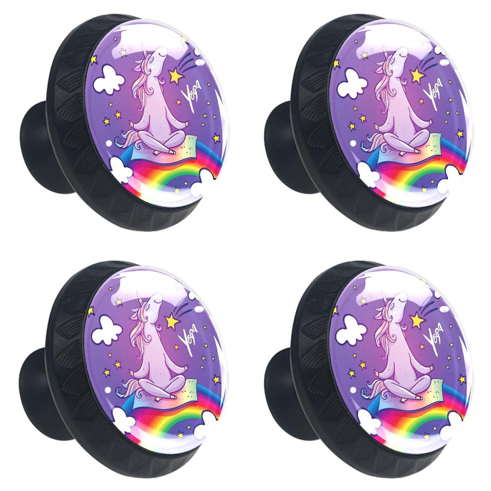 Boutons de tiroir licorne en verre pour relooker facilement un meuble usé