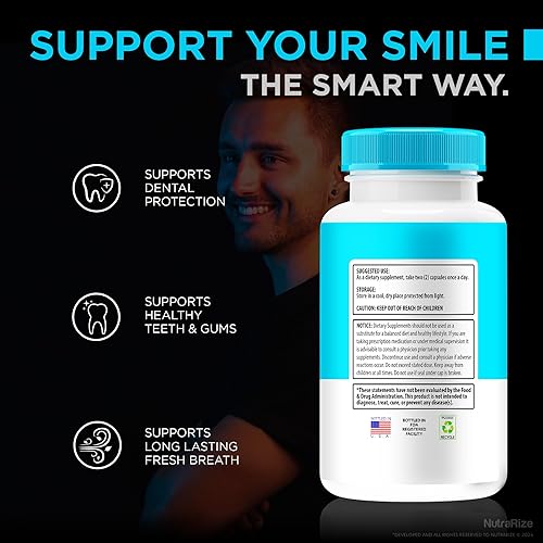 Miniatura 6 de DentalBright (2 unidades) - Apoyo natural para la salud bucal, cápsulas brillantes dentales oficiales, píldoras DentalBright prémium para dientes y
