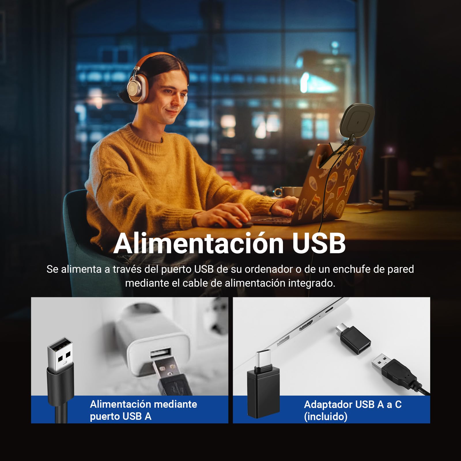 NEEWER Basics NL10 Barra de Luz LED USB Bicolor 10W CRI95 para Monitor 5 Pulgadas