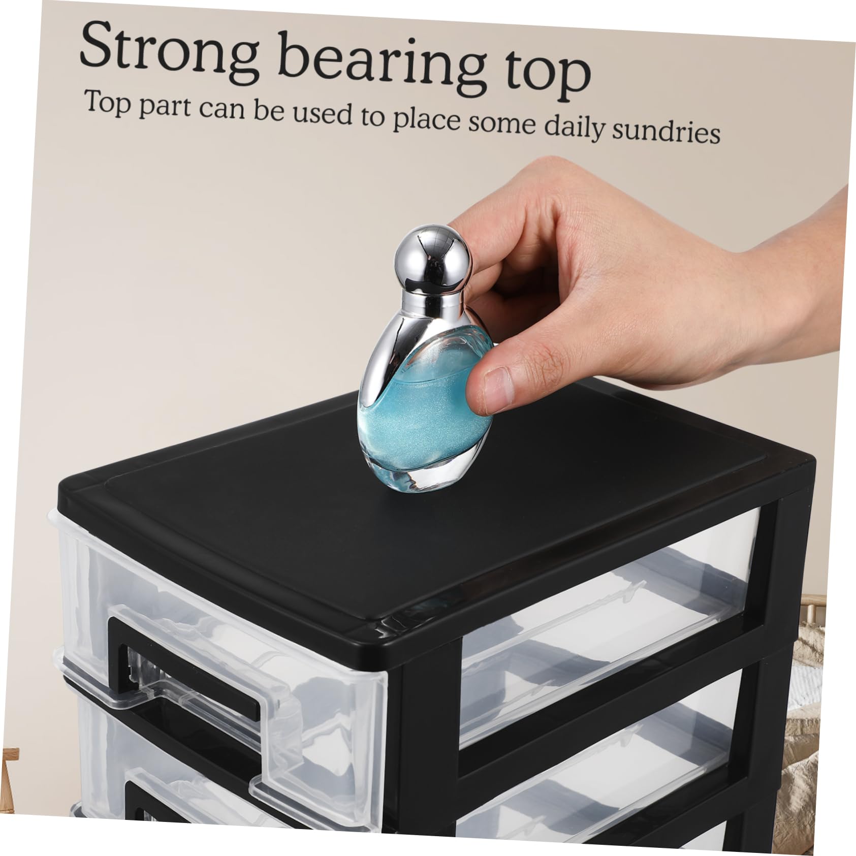 Ciieeo Multifunktionale Aus Kunststoff Organizer Für Büro Und Zuhause Tragbarer Schubladenschrank Transparente Kunststoffbox Für Kosmetische Utensilien Und Mehr