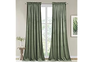 StangH Sage Green Velvet Curtains: Enhance Your Home with Tranquil Elegance