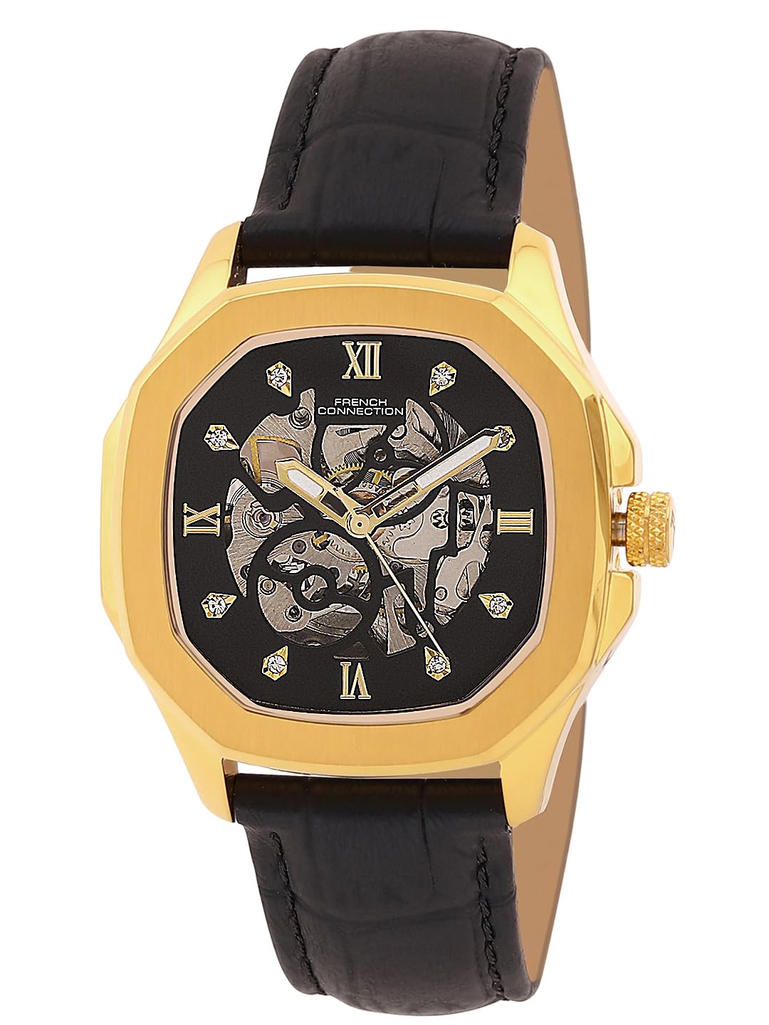 Automatic Black Dial Women's Watch-FCA06-2-image-22