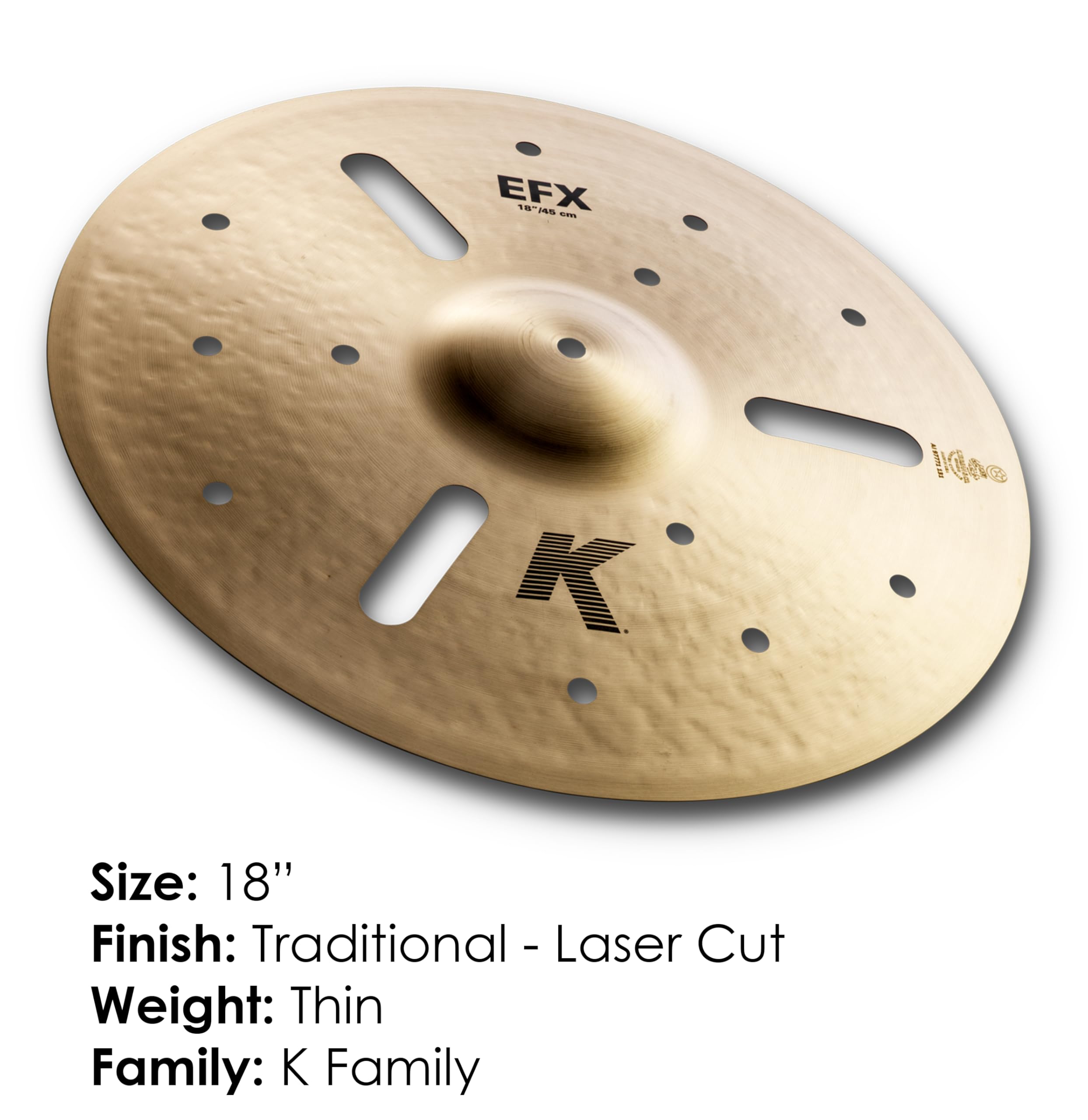 【レア】FAT 218.K Amazon.com: Zildjian K Series EFX Crash Cymbal - 18 Inches