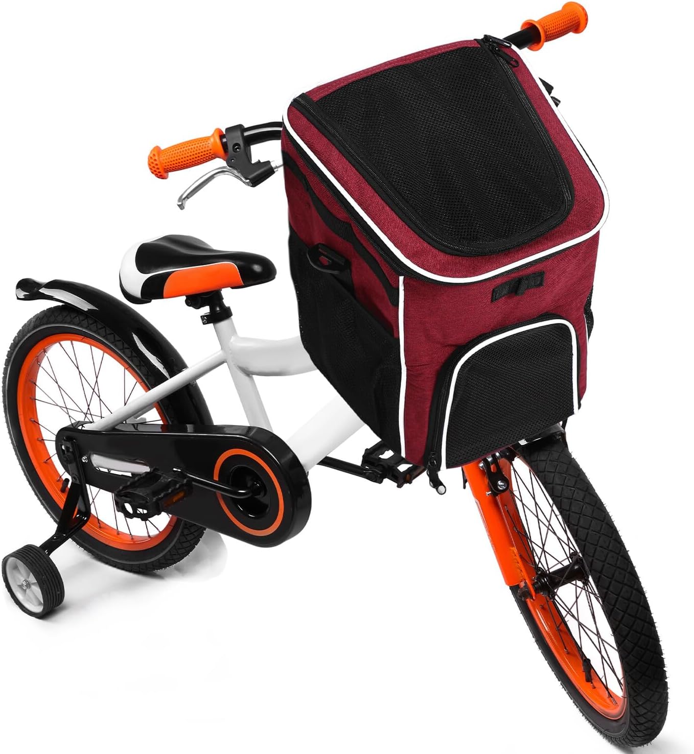 TOYANDONA Double Shoulder Cycling Dog Bag Pet Outdoor Backpack Detachable Soft-Sided Dog Rucksack for Bike Riding Travel Hiking Portable Pet Carrier