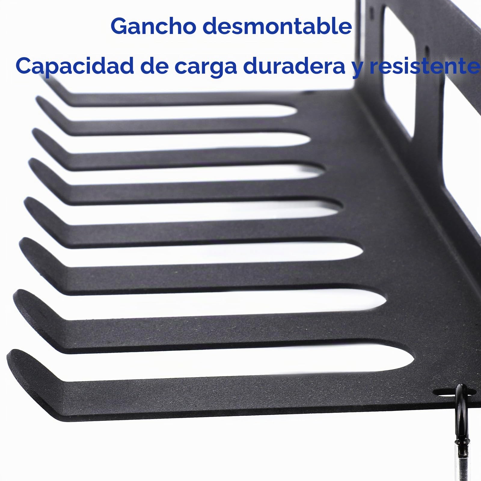 Estante Multiusos para Equipos Gimnasio, Organizador Acero Inoxidable Montaje Pared con Tornillos Accesorios para Gimnasio Casa Como Rodillos Espuma Bandas Resistencia y Esterillas Yoga (Negro)
