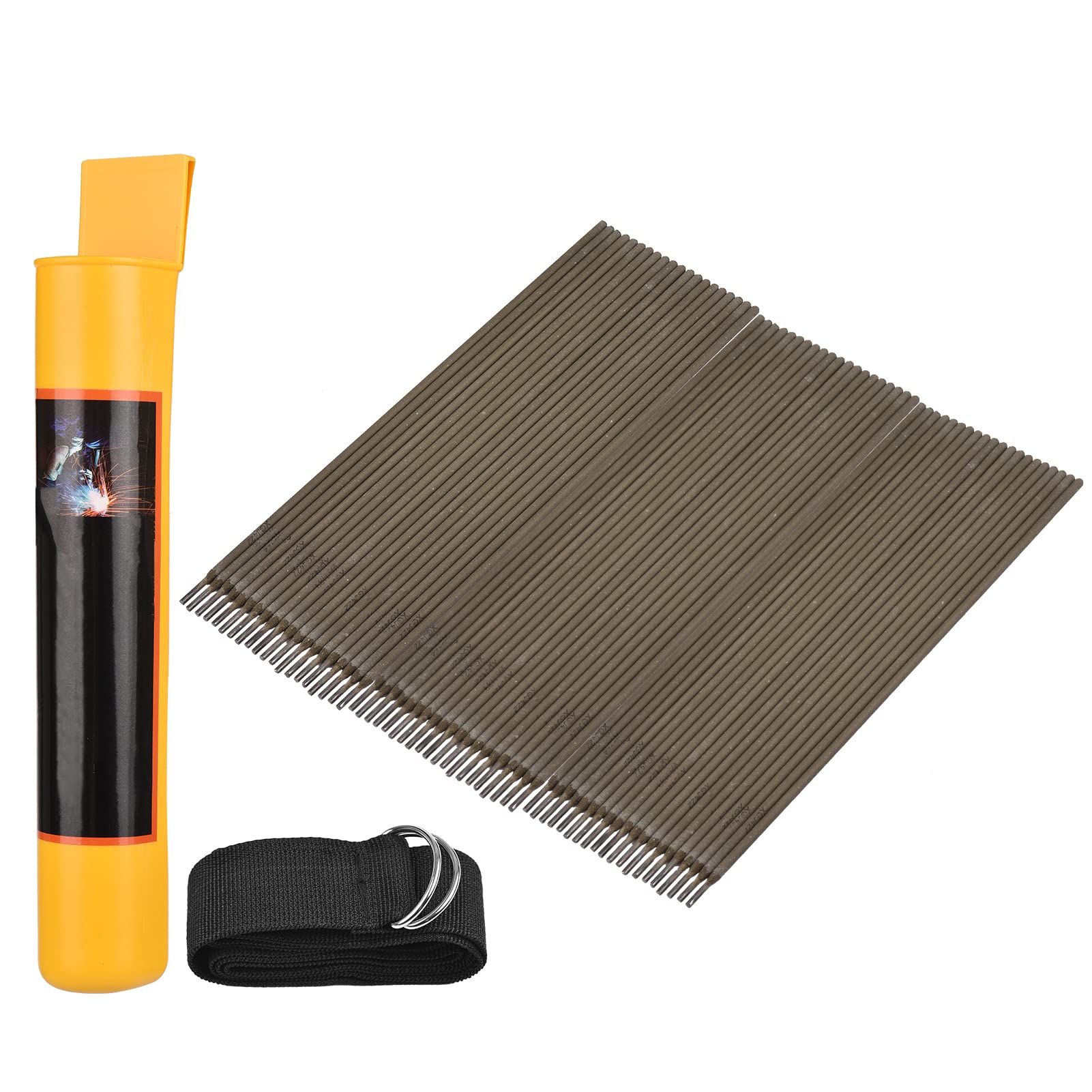 Pissente 20 PCS Welding Rod Carbon Steel Electrode 2.5 X 300mm Low Spatter General Electrode for Carbon Steel Repair Pipe Welding Vertical Overhead Work (& 3.2x350mm & 60pcs & with