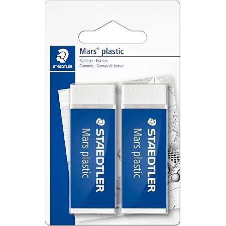 Staedtler 52650 - Gomma Per Cancellare, Confezione Da 4 Pezzi, Bianca, Senza Lattice, Perfetta Per Scuola E Ufficio