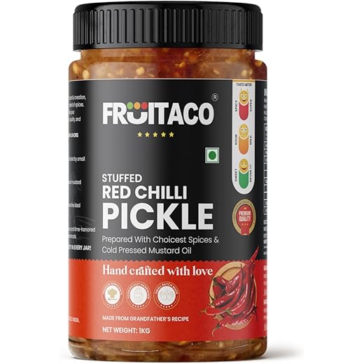 Fruitaco Stuffed Red Chilli Pickle 1 Kg
