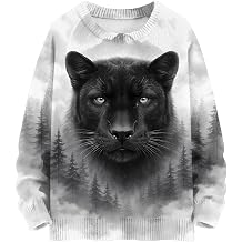 Fashiononly Mystic Night Wildlife Black Panther Moonlit Forest Pullover Hoodie Men Women Unisex Gift Idea