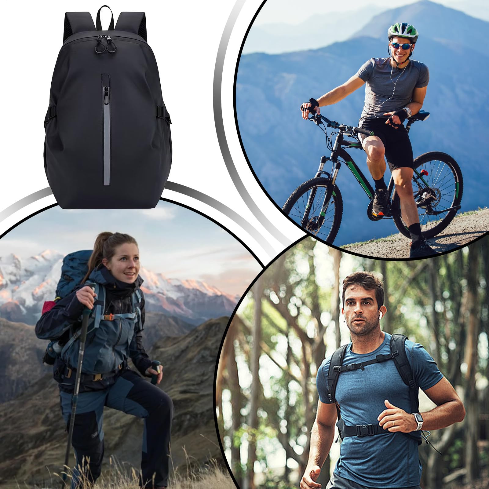 Zaino per il casco per moto, sacca per casco motociclistica,Zaino in guida impermeabile | Viaggia Daypack, borsa da basket multifunzionale per uomini e donne