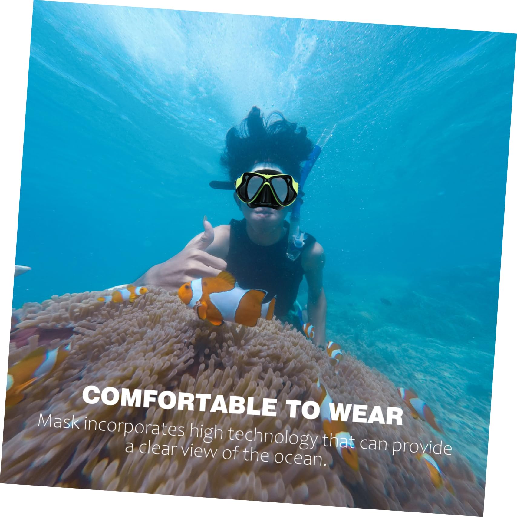 1juego De Snorkeling para Adultos Set De Buceo Completo Gafas Antiniebla y Tubo De Diseño Panorámico y Resistente La Presión del Agua Unisex para Submarina