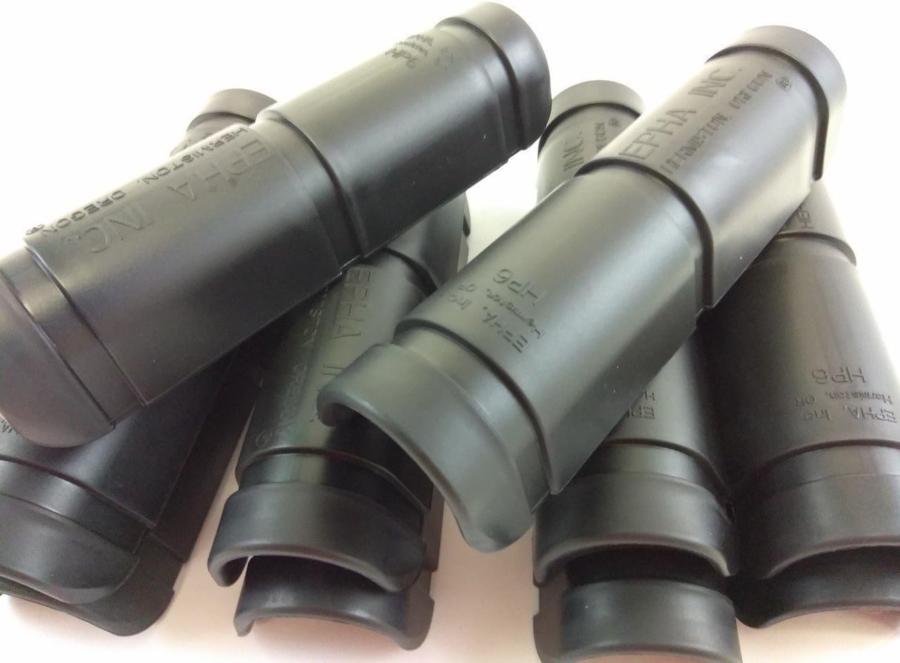 EPHA HP6-B 3.25 x 6 Black Hydrocarbon Hose Protectors (pkg/10)