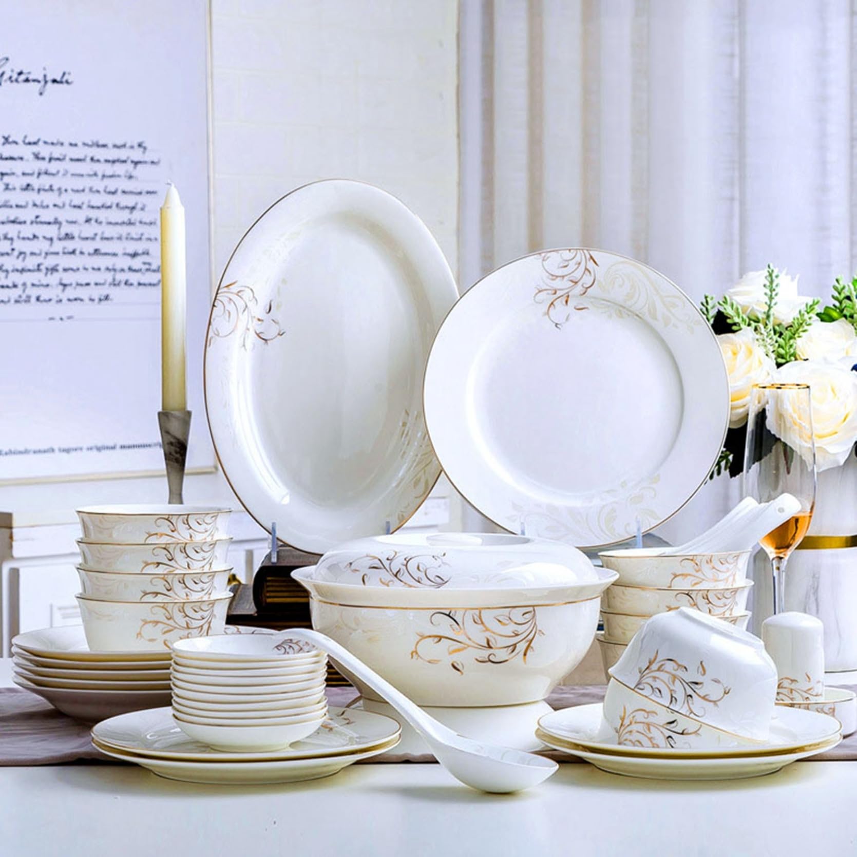 花柄食器セット 10点セット