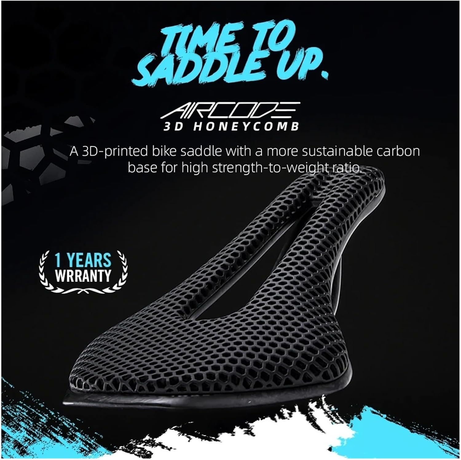 3D Printed Full Carbon Ultralight Bike Saddle for MTB Road Bicycle Cycling Seat Cushion Cycling Parts